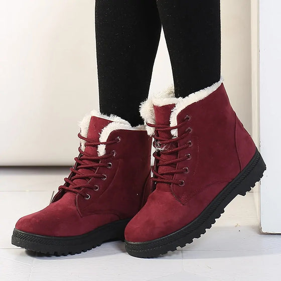 Women Winter Ankle Boots Winter Shoes Cheden