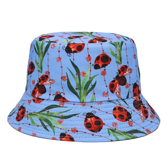 Panama Bucket Hats Animal Letter Print Fisherman Hat - Cheden