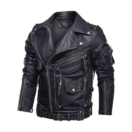 Mens Leather Jacket - Cheden