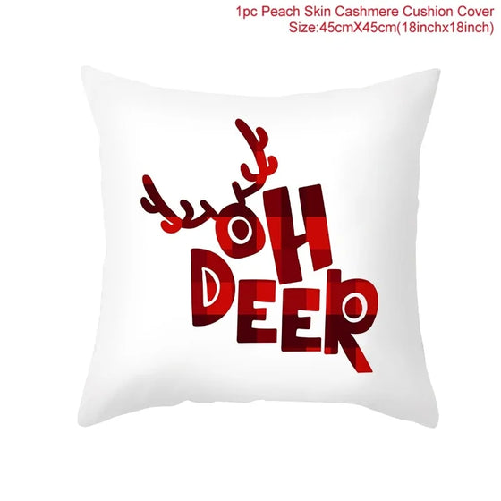 Cartoon Christmas Pillow Cover Cheden