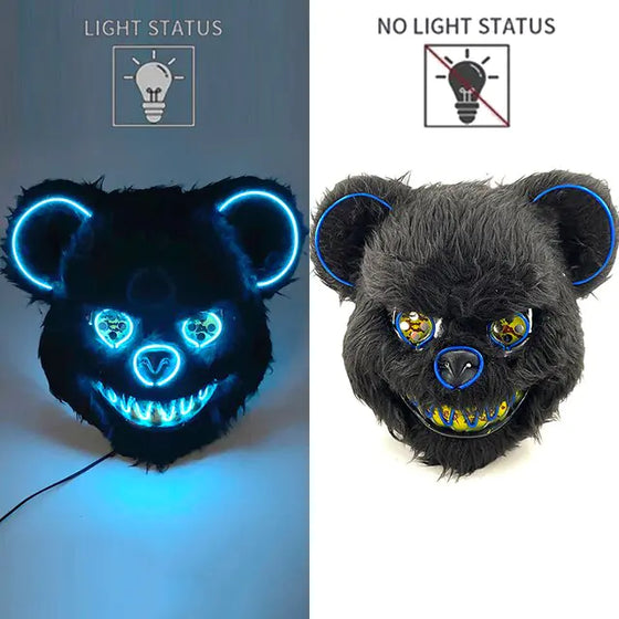 LED Light Up Bloody Rabbit Cosplay Mask - Cheden