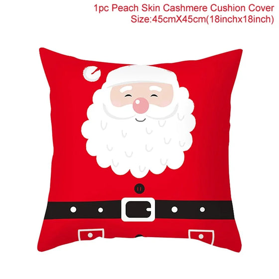 Cartoon Christmas Pillow Cover Cheden