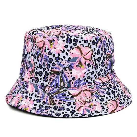 Panama Bucket Hats Animal Letter Print Fisherman Hat - Cheden