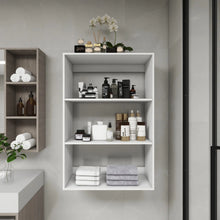  B4 Bathroom colset shelves Wood Modular Closet System Wall Mounted Shelves Walk in Clothes Storage Cabinet Shelving Built in Closet Organizer for Bedroom White 31.49''W x 16.04''D x 47.24''H Cheden