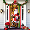 Christmas Forest Background Fabric Door Hanging for Christmas Party Decoration Cheden