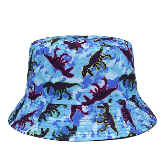 Panama Bucket Hats Animal Letter Print Fisherman Hat - Cheden