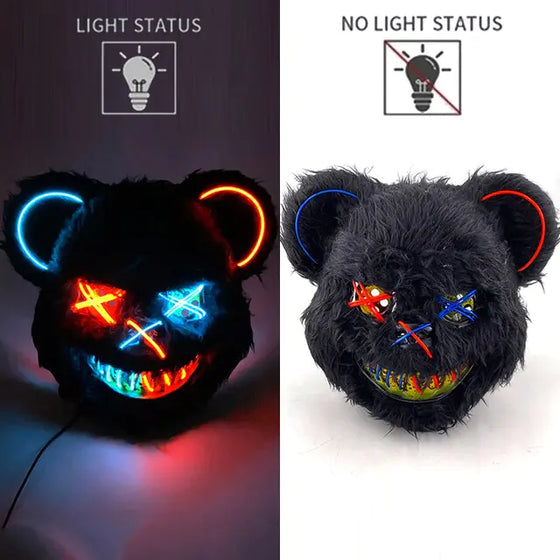 LED Light Up Bloody Rabbit Cosplay Mask - Cheden