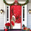 Christmas Forest Background Fabric Door Hanging for Christmas Party Decoration Cheden