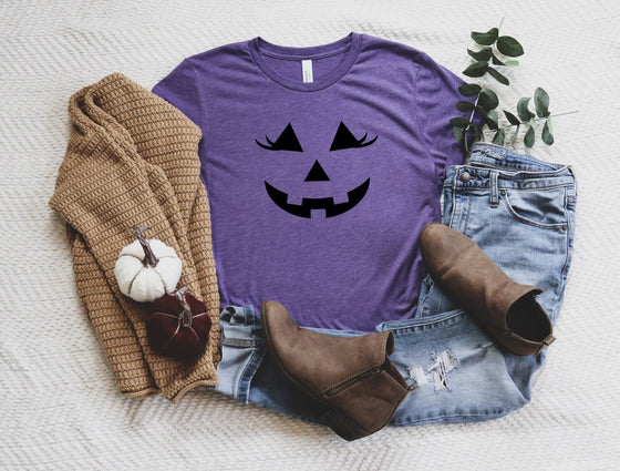 Halloween Pumpkin Face Shirt, Pumpkin Face Shirt, Halloween Outfit - Cheden