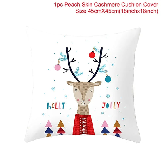 Cartoon Christmas Pillow Cover Cheden