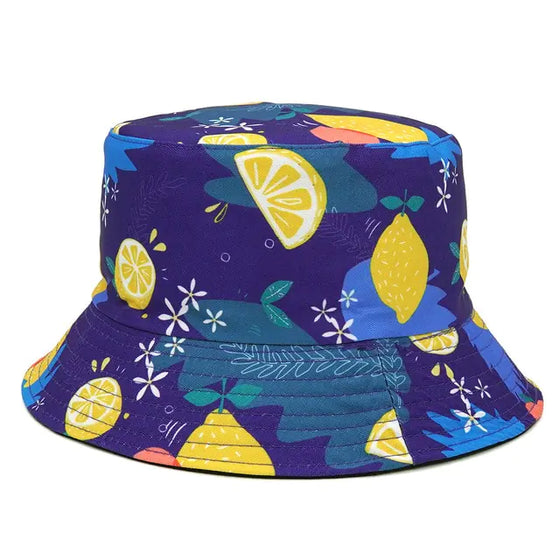 Panama Bucket Hats Animal Letter Print Fisherman Hat - Cheden