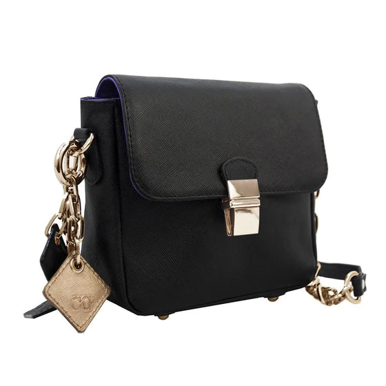 Tiny Leather Crossbody -Black (Option 1) - Cheden