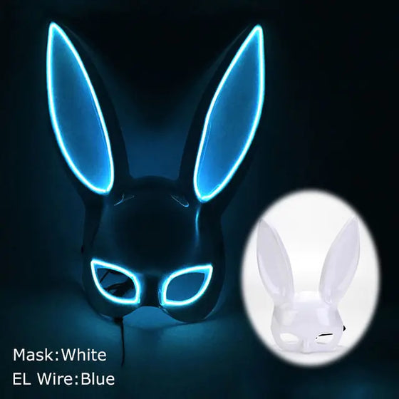 LED Light Up Bloody Rabbit Cosplay Mask - Cheden