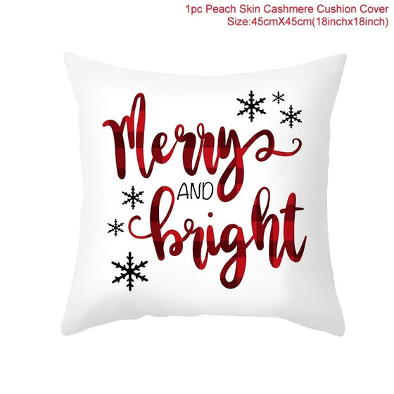 Cartoon Christmas Pillow Cover Cheden