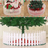 Christmas White Fence For Home Decor Cheden